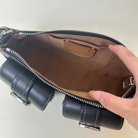 Coach Black Shoulder Bag Underarm Bag - Picture 11 of 14